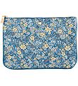 Fan Palm Toiletry Bag Bag - Clutch - Blue Flower