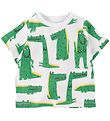 Stella McCartney Kids T-shirt - White w. Crocodiles