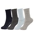 GoBabyGo Chaussettes - Antidrantes - 4 Pack - Blue/Grey