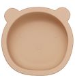 Petit Monkey Bowl w. Suction Cup - Silicone - Bear - Honey