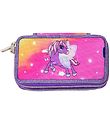 Jeva Pencil Case w. Contents - Twozip - Rainbow Alicorn