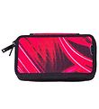 Jeva Pencil Case w. Contents - Twozip - Pink Lightning