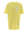New Era Stuttermabolur - Pastel Yellow - Los Angeles Dodgers