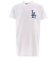 New Era Stuttermabolur - Hvítur - Los Angeles Dodgers