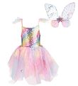 Great Pretenders Costume - Fairy Dress w. Wings - Rainbow