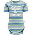 Hummel Romper s/s - hmlPelle - Blauw/Groen