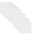 Mininor Spucktücher - 10er-Pack - 70x70 - Weiß