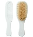 Mininor Comb and Hairbrush - White