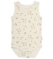 Minymo Bodysuit Sleeveless - Bamboo - Veiled Rose Flower