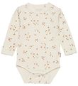 Minymo Bodysuit l/s - Bamboo - Veiled Rose Flower