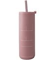 Design Letters Termokopp m. Sugerør - 500 ml - Ash Rose