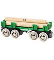 BRIO World Togvogn w. Timber - Green 33696