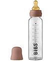 Bibs Feeding Bottle - Glass - 225 mL - Natural Rubber - Woodchuc