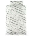 Nørgaard Madsens Bedding - Baby - White w. Crocodile