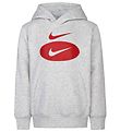 Sweat à Capuche Nike - Symbole virgule - Grey Heather