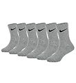Nike Socks - Performance Basic - 6-Pack - Dark Grey Heather