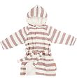 Done By Deer Bathrobe - Stripes - Powder