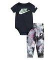 Nike Trousers/Bodysuit s/s - Tie Dye - 3-Pack - Black