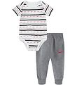 Nike Joggingbroek/Romper s/s - Swoosh Stripe - Koolstof Heather