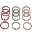 Little Dutch Upphängningsringar - 12-pack - Rosa