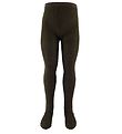 Molo Strumpbyxor - Glitter Rib Tights - Deep Oak