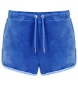 Juicy Couture Stuttbuxur - Velúr - Ultramarine
