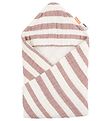 Done By Deer Hooded Towel - Stripes Powder