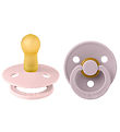 BIBS Colour Pacifiers - 2-Pack - Size 2 - Round - Blossom/Dusky 