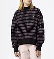 Sweat-shirt Dickies - Westover - Noir/Rose à Rayures