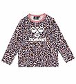 Hummel Blouse - hmlMarie - Pale Mauve m. Luipaardprint/Logo