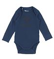 Hummel Bodysuit l/s - hmlSteen - Ensign Blue w. Logo