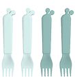Done by Deer Cutlery - Fork - 4-Pack - Blue