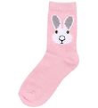 DYR Socks - ANIMAL gallop - Pastel Pink Wild rabbit