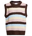 Grunt Väst - Stickad - Martint - Svart/Beige/Rosa/Blå