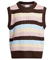 Grunt Waistcoat - Knitted - Martint - Black/Beige/Pink/Blue