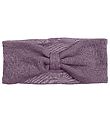 Racing Kids Headband - Wool/cotton - Dusty Purple w. Bow