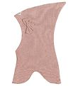 Racing Kids Balaclava - Dubbel - Dusty Rose m. Rosett