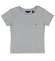 GANT T-Shirt - Tailliertes Original - Light Grey Melange
