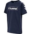 Hummel Stuttermabolur - hmlBOX - Dökkblátt
