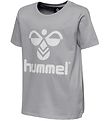 Hummel T-Shirt - hmlTres - Grijs Gevlekt