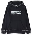 Napapijri Hoodie - Bob - Black w. Dusty Green