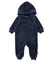 Smallstuff Strampler - Velours - Navy