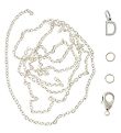 Me&My BOX Necklace w. Letter - D - Silver plated