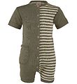 Engel Summer Romper - Wool/Silk - Olive/Natural