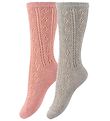 Minymo Socks - 2-Pack - Grey/Pink