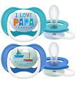 Philips Avent Schnuller - 2er-Pack - Ultra Air - Blau m. Print