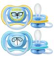 Philips Avent Speen - 2-pack - Ultra Air - Blauw/Geel m. Print