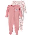 Name It Pyjamasdrkt - Noos - NbfNightsuit - 2-pack - Rosett