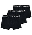 Name It Boxershorts - Noos - NkmBoxer - 3-pack - Zwart