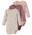 Name It Bodysuit l/s - Noos - NbnBody - 3-Pack - Rose Taupe